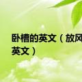 卧槽的英文（放风筝的英文）