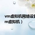 vm虚拟机网络设置（vm虚拟机）