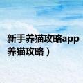 新手养猫攻略app（新手养猫攻略）