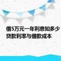 借5万元一年利息知多少：解读贷款利率与借款成本