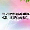 拉卡拉贷款业务全面解析：服务优势、流程与注意事项