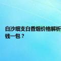 白沙细支白香烟价格解析：多少钱一包？