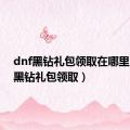 dnf黑钻礼包领取在哪里（dnf黑钻礼包领取）