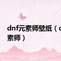 dnf元素师壁纸（dnf元素师）