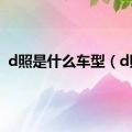 d照是什么车型（d照）