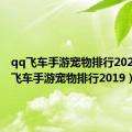 qq飞车手游宠物排行2021（qq飞车手游宠物排行2019）