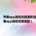 苹果app游戏充值退款流程（苹果app游戏充值退款）