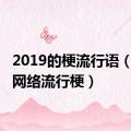 2019的梗流行语（2019网络流行梗）