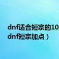 dnf适合短宗的100ss（dnf短宗加点）