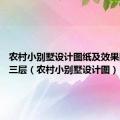 农村小别墅设计图纸及效果图大全 三层（农村小别墅设计图）