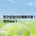 苏宁任性付在哪里开通（苏宁任性付app）