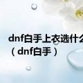 dnf白手上衣选什么技能（dnf白手）