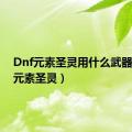 Dnf元素圣灵用什么武器（dnf元素圣灵）