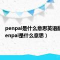 penpal是什么意思英语翻译（penpal是什么意思）