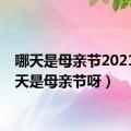 哪天是母亲节2021（哪天是母亲节呀）