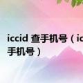 iccid 查手机号（iccid查手机号）