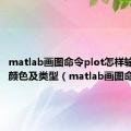 matlab画图命令plot怎样输入线段颜色及类型（matlab画图命令）