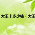 大王卡多少钱（大王卡）