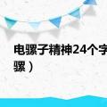 电骡子精神24个字（电骡）