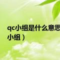 qc小组是什么意思（qc小组）