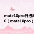 mate10pro升级鸿蒙3.0（mate10pro）