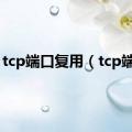 tcp端口复用（tcp端口）