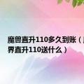 魔兽直升110多久到账（魔兽世界直升110送什么）