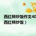 西红柿炒饭作文400字（西红柿炒饭）