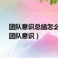 团队意识总结怎么写（团队意识）