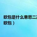 欧包是什么意思二次元（欧包）