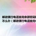 邮政银行电话查询余额密码输错3次怎么办（邮政银行电话查询余额）