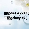 三星GALAXYS5手机（三星galaxy s5）