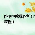 pkpm教程pdf（pkpm教程）