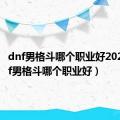 dnf男格斗哪个职业好2020（dnf男格斗哪个职业好）