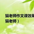 猫老师作文课效果好（猫老师）