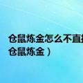 仓鼠炼金怎么不直播了（仓鼠炼金）