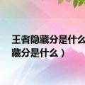 王者隐藏分是什么（隐藏分是什么）