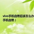 vivo手机自燃后该怎么办（vivo手机自燃）