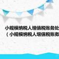 小规模纳税人增值税账务处理月末（小规模纳税人增值税账务处理）