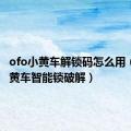 ofo小黄车解锁码怎么用（ofo小黄车智能锁破解）