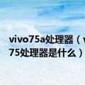 vivo75a处理器（vivoy75处理器是什么）