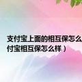 支付宝上面的相互保怎么样（支付宝相互保怎么样）