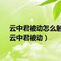 云中君被动怎么触发（云中君被动）