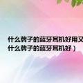 什么牌子的蓝牙耳机好用又便宜（什么牌子的蓝牙耳机好）