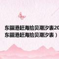 东疆港赶海拾贝潮汐表2021年（东疆港赶海拾贝潮汐表）