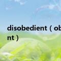 disobedient（obedient）