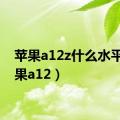 苹果a12z什么水平（苹果a12）