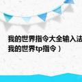 我的世界指令大全输入法下载（我的世界tp指令）