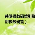 共阴极数码管引脚（共阴极数码管）