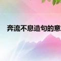 奔流不息造句的意思